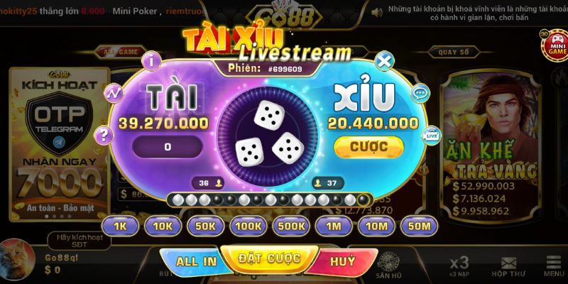 Tài Xỉu Livestream Giải Mã Sức Hút - Bí Quyết Chơi Chọn Sòng Uy Tín